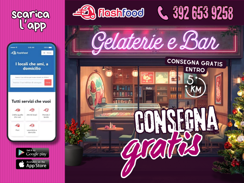 CONSEGNA GRATUITA GELATERIE